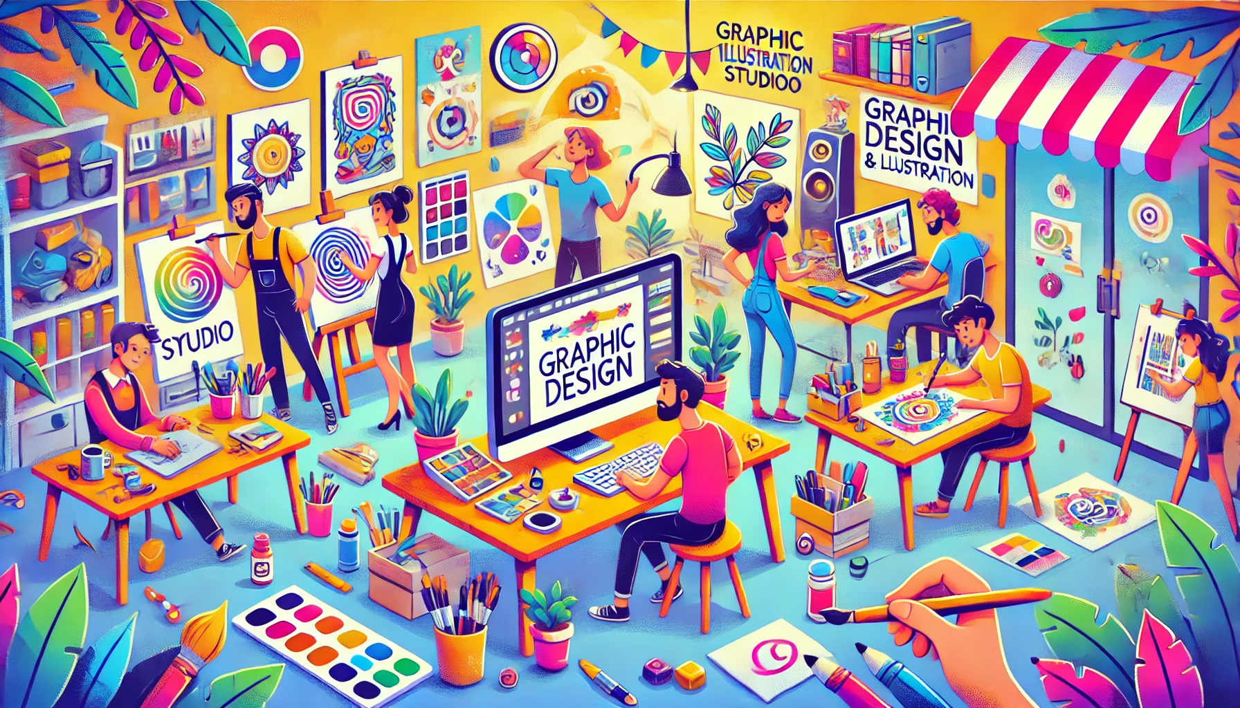 Creative graphic design and illustrations by Qlimzo